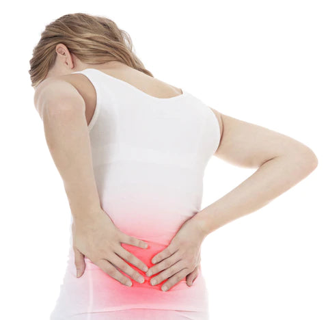 Girl with lower back pain