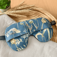 Organic Blue Floral - Weighted Eye Mask