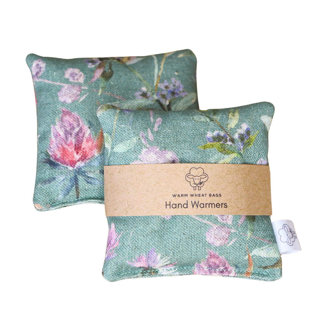 Organic Green Floral - Hand Warmers