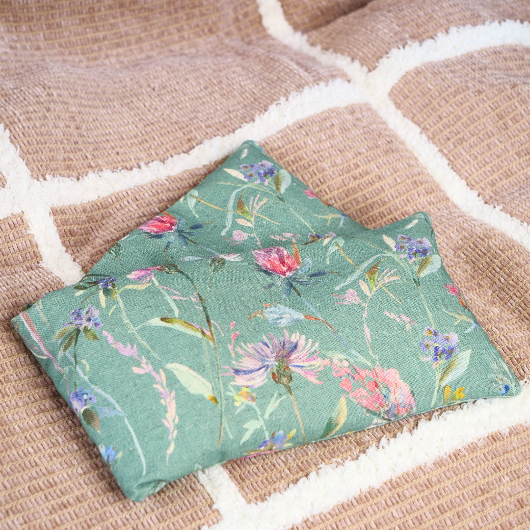 Organic Green Floral - Wheat Bag