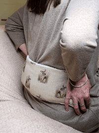 Wheat bag for lower back pain with bunny design