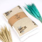 Wheat bag with cat design with wheat
