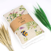 Wheat bag with garden bees design with wheat