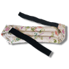 Wearable microwave wheat bag belt with a floral design on a transparent background