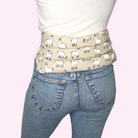 Wearable wheat bag for back pain