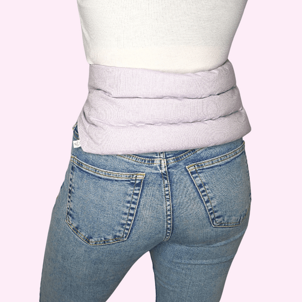 Wearable wheat bag for back pain