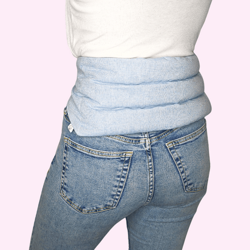 Wearable wheat bag for back pain