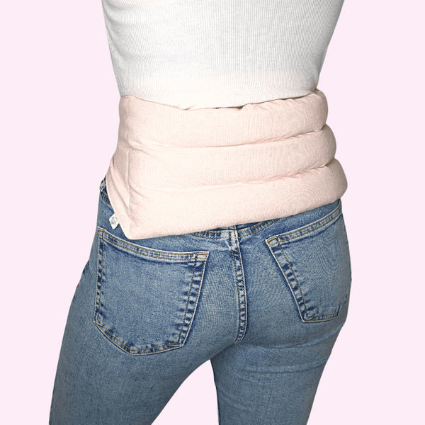 Wearable wheat bag for back pain